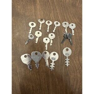 Nielsen Indak Cheney Trunk Key Lot Of 17 Keys Steampunk